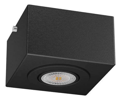 Spot Sobrepor Dicroica Alumínio De Teto Beiral Cor Preto Mf270 Mega Forte Iluminação