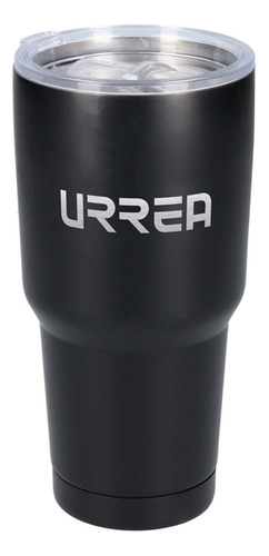 Termo De Acero Inoxidable Negro 850 Ml Urrea