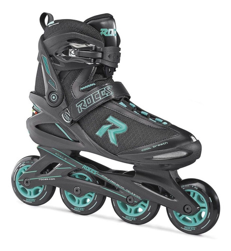 Patines Roces Icon Black-aqua