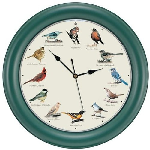 Mark Feldstein Original Cantando Bird Reloj, 10.7 Pulgadas