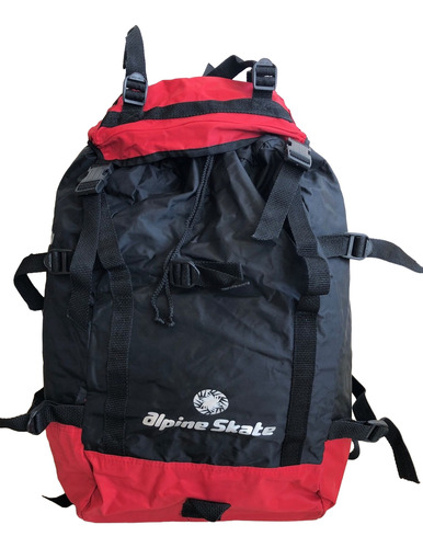 Mochila Trekking Hiking Mochilero Alpine Skate 60 Lts Rojo Liso (Usado)