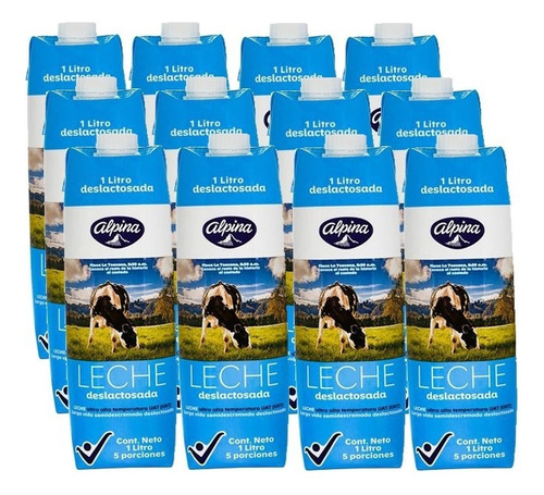 Leche Deslactosada Alpina 1 Lt 