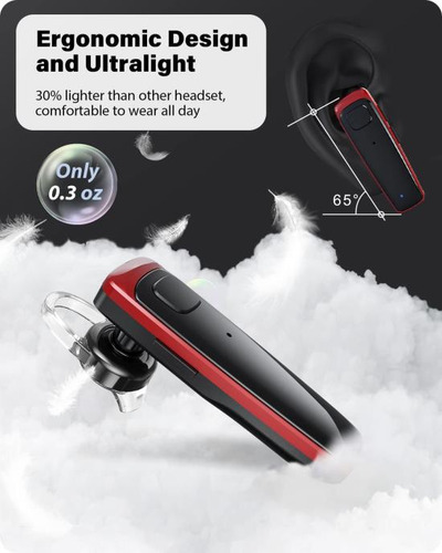Adadpu Auriculares Bluetooth - V5.0 Auricular Inalámbrico Ma