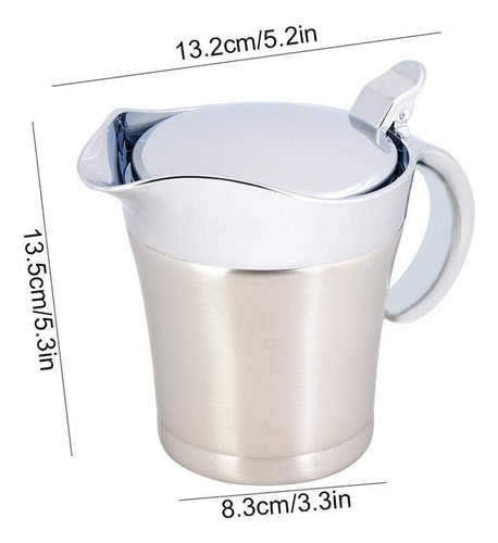 Olla Para Salsa De Doble Capa Acero Inoxidable 304