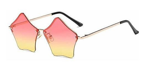 Lentes De Sol - Mincl-super Cute Star Shape Rimless Sunglass