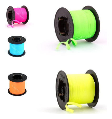 Liston Curly Carrete 100mts Colores Neon Mate Fiesta Regalos