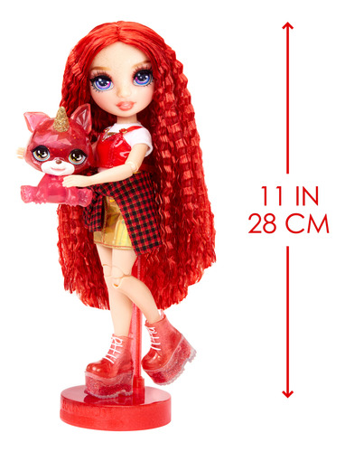 Rainbow High Ruby Anderson Con Mascota Y Kit De Slime W.