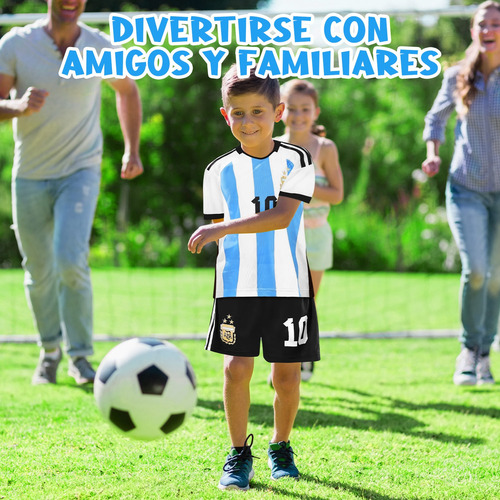 Conjunto De Fútbol Para Niños Camiseta Y Pantalones Cortos Deportiva 2pcs