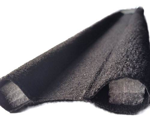 Zócalo Puerta Doble Rollo Alfombra 80cm Danforth Negro Negro
