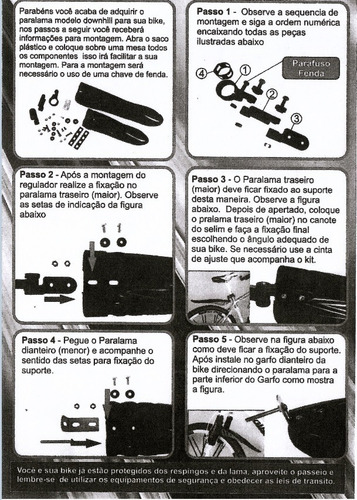 Imagem 9 de 10 de Par Paralamas Bike Bicicleta Aro 26 - 29 Dianteiro Traseiro