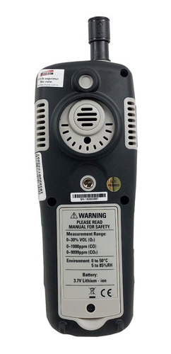 Detector De 3 Gases Co2, O2, Co E Temperatura -20 A 50c