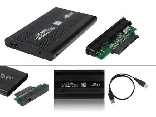 Imagen 5 de 7 de Case De Disco Duro Externo 2.5 Usb 2.0 Sata Tienda Fisica