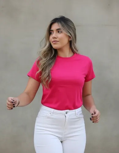 MLB 5169952588 Blusa Feminina Camiseta Baby Look Lisa Algodo Gola Redonda JM