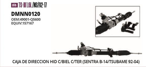 Caja De Direccion Hidraulica Nissan Tsuru Año 1992 Al 2017