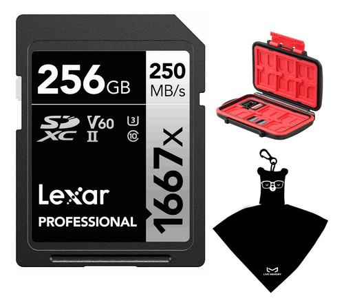 Lexar Tarjeta De Memoria Sdxc Uhs-ii,u3,v60,250mb/s,256gb