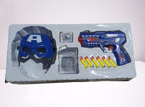 Pistola De Juguete Dardos E Hidrogel Personajes Avengers. 