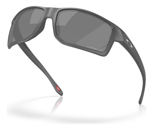 Gafas de sol polarizadas Oakley Gibston Xl Steel Prizm Black, color Tundora
