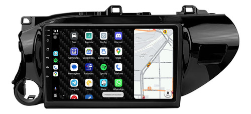 Multimidia Hilux 17/21 9p Adak G2 Android Carplay 2gb 64gb
