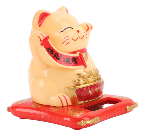 Brazo De Energía Solar Lucky Waving Cat Fortune Plastic