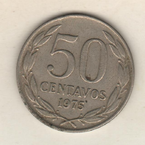 Chile Moneda De 50 Centavos Año 1975 - Km 206 - Xf