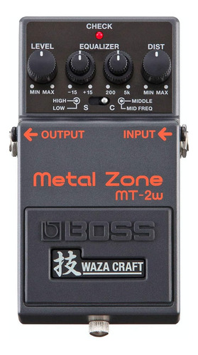 Pedal De Distorsión Boss Mt-2w Waza Metal Zone Waza Craft