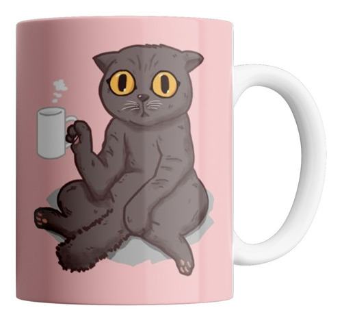 Taza De Cerámica - Gatito (coffee)