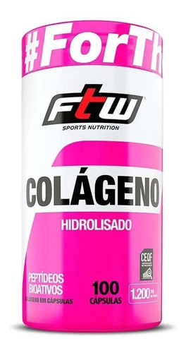 Colágeno Hidrolisado 100 Cáps - Ftw 