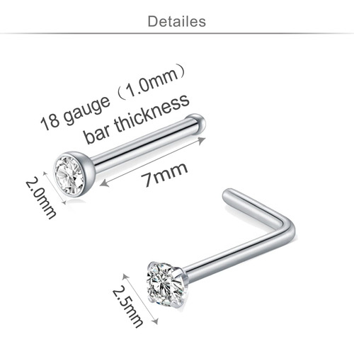 Modrsa 18g Anillo De Nariz Aro De Nariz Anillo De Nariz De A