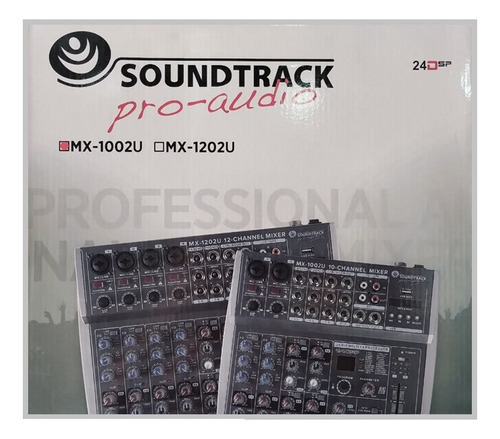 Mezcladora Pasiva Soundtrack Mx-1002u Gris 10 Ch Bluetooth