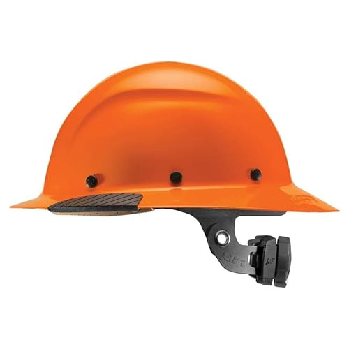 Casco De Fibra De Vidrio Dax Full Brim (naranja), Talla...