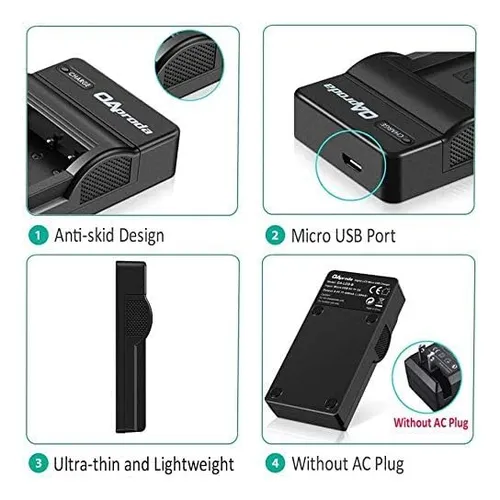 Batería Y Cargador Para Canon Powershot Sx530 Hs, Paquete De