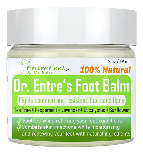 Dr. Entre's Foot Balm: Crema Antifngica Orgnica Para Pies Se