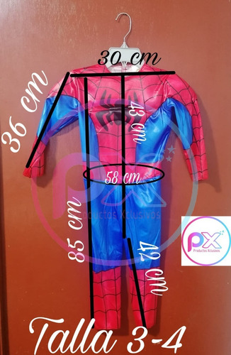 Imagen 6 de 7 de Disfraz Spiderman Hombre Araña Bebe Niño Talla 3-4 Original