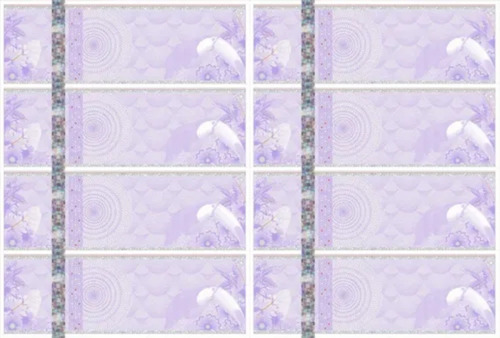 2000 Ingressos De Segurança Papel Moeda 150x50mm 08 P/ Folha