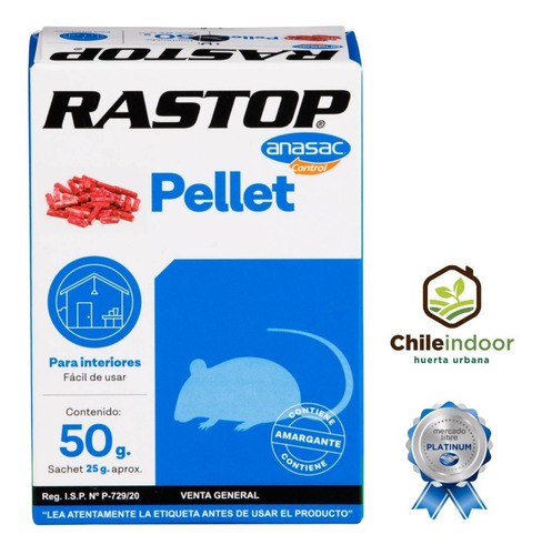 Raticida Rastop Pelle 50 Gr Anasac