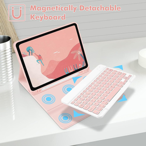 Funda C/teclado Ratón Lápiz For Galaxy Tab S6 Lite 10.4'' Ñ