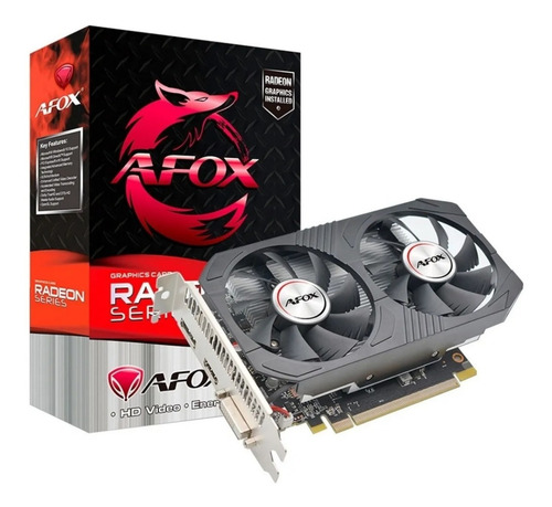 Imagem 1 de 2 de Placa De Vídeo Afox Amd Radeon Rx550 4gb-afrx550-4096d5h4-v5