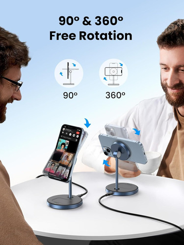 Ugreen Soporte Cargador 2 En 1 Wireless Para iPhone Y Airpod