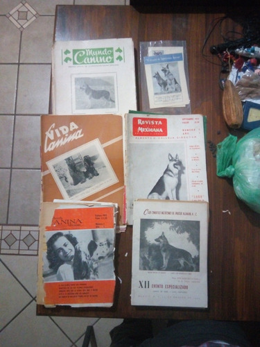 Lote De 40 Revistas Caninas+ Una Tarjeta Con Sobre Filatelia