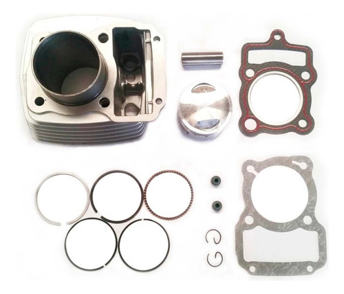 Kit Cilindro Completo Xft125 / Ft125 Roja Nueva Alta Calidad