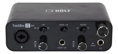 Interface De Audio Kolt Trackbox 22 Midi 2 Entradas 2 Saídas