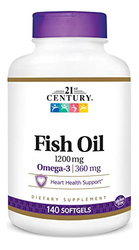 Aceite De Pescado 1200 Mg, 140 Cápsulas.