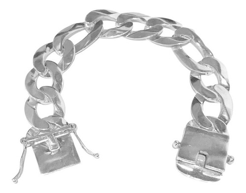 Pulseira 3x1 De Prata 925 Grossa 20 Mm Largura 21 Cm