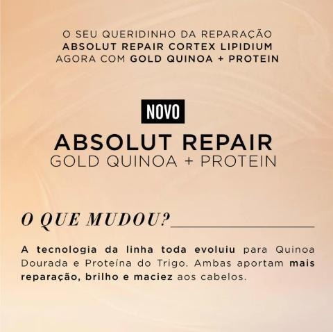 Kit Loreal Absolut Repair Gold Sham 300ml Condicionador200ml