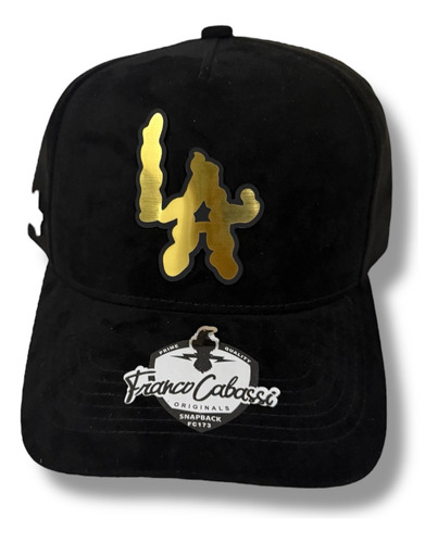 Gorra La Nubes Placa Gold Premium Snapback Rg Caps Negro Ajustable