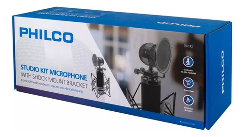 Micrófono De Studio Philco Con Soporte 26plc31832