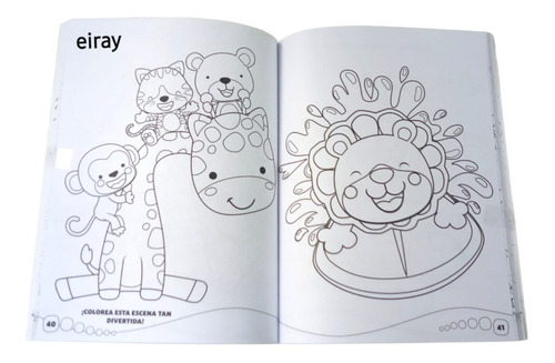 2 Libros De Colorear + Colores Y Plumones Infantil