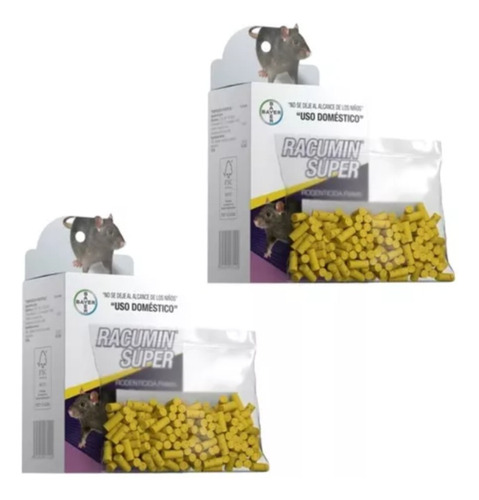 Veneno Para Ratas Ratones Roedores Racumin Super Pellets 2pz