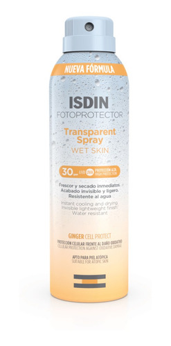 Fotoprotector Transparent Spray Wet Skin Spf 50 - Isdin 250 