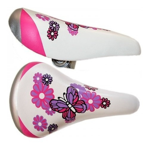 Asiento Bicicleta Nena Flores Mariposa - Racer Bikes